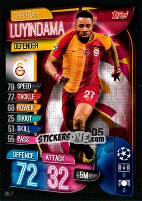 Cromo Christian Luyindama - UEFA Champions League 2019-2020. Match Attax. Germany - Topps