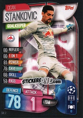 Sticker Cican Stankovic - UEFA Champions League 2019-2020. Match Attax. Germany n. SAL2 - Topps
