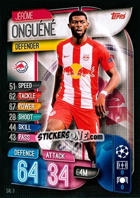 Sticker Jerome Onguéné - UEFA Champions League 2019-2020. Match Attax. Germany n. SAL3 - Topps