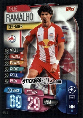 Sticker André Ramalho - UEFA Champions League 2019-2020. Match Attax. Germany n. SAL4 - Topps