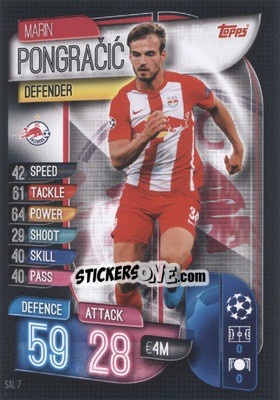 Sticker Marin Pongravic - UEFA Champions League 2019-2020. Match Attax. Germany n. SAL7 - Topps