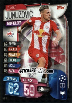 Figurina Zlatko Junuzoviv - UEFA Champions League 2019-2020. Match Attax. Germany n. SAL11 - Topps