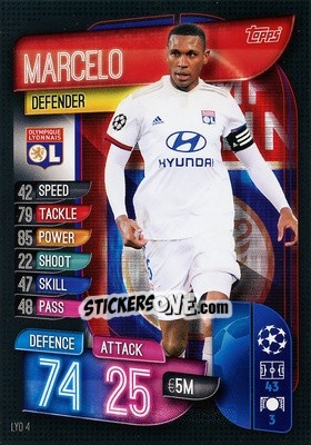 Cromo Marcelo - UEFA Champions League 2019-2020. Match Attax. Germany n. LYO4 - Topps