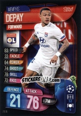 Figurina Memphis Depay - UEFA Champions League 2019-2020. Match Attax. Germany - Topps