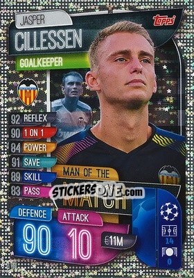 Sticker Jasper Cillessen - UEFA Champions League 2019-2020. Match Attax. Germany n. M-VAL - Topps