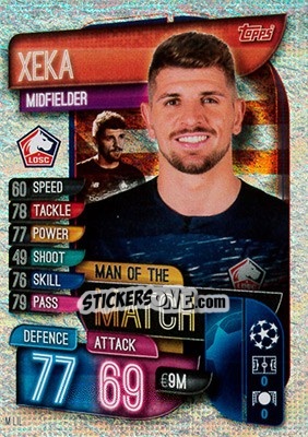 Sticker Xeka - UEFA Champions League 2019-2020. Match Attax. Germany n. M-LIL - Topps