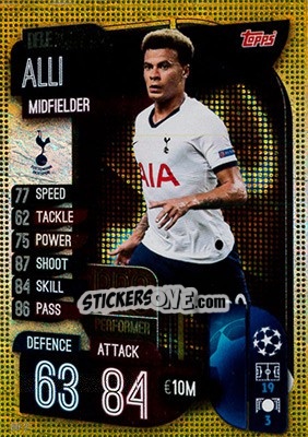 Sticker Dele Alli - UEFA Champions League 2019-2020. Match Attax. Germany n. PP7 - Topps