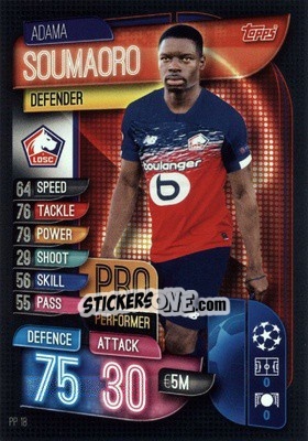 Sticker Adama Soumaoro - UEFA Champions League 2019-2020. Match Attax. Germany n. PP18 - Topps