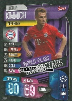 Sticker Joshua Kimmich - UEFA Champions League 2019-2020. Match Attax. Germany - Topps