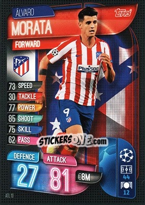 Figurina Alvaro Morata - UEFA Champions League 2019-2020. Match Attax. Germany - Topps