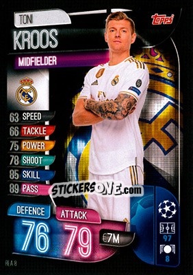 Cromo Toni Kroos - UEFA Champions League 2019-2020. Match Attax. Germany - Topps