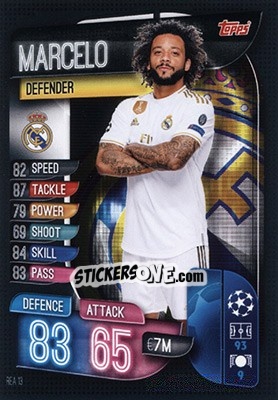 Sticker Marcelo - UEFA Champions League 2019-2020. Match Attax. Germany - Topps