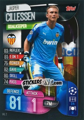 Sticker Jasper Cillessen - UEFA Champions League 2019-2020. Match Attax. Germany n. VAL2 - Topps