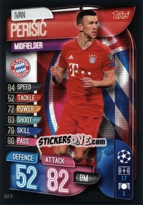 Sticker Ivan Perisic - UEFA Champions League 2019-2020. Match Attax. Germany n. BAY8 - Topps