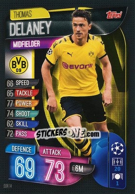 Figurina Thomas Delaney - UEFA Champions League 2019-2020. Match Attax. Germany - Topps