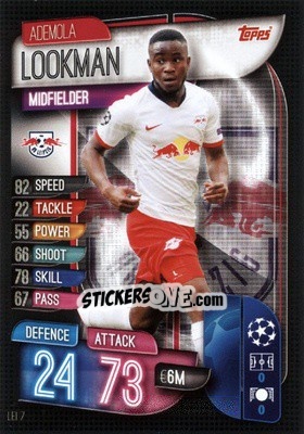 Sticker Ademola Lookman - UEFA Champions League 2019-2020. Match Attax. Germany n. LEI7 - Topps