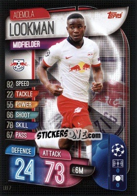 Sticker Ademola Lookman - UEFA Champions League 2019-2020. Match Attax. Germany - Topps