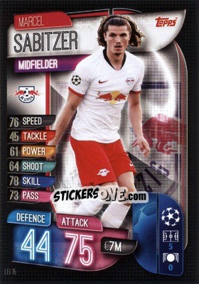 Sticker Marcel Sabitzer - UEFA Champions League 2019-2020. Match Attax. Germany n. LEI15 - Topps