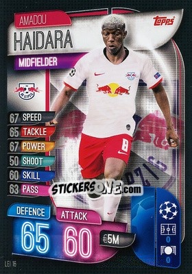 Sticker Amadou Haidara - UEFA Champions League 2019-2020. Match Attax. Germany - Topps