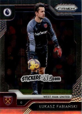 Cromo Lukasz Fabianski - English Premier League 2019-2020. Prizm - Panini