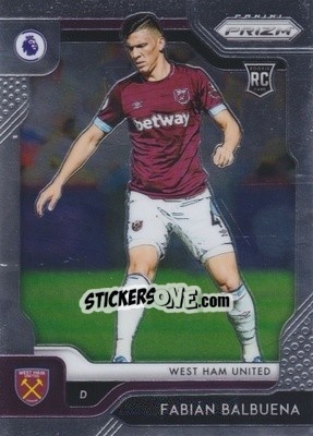 Sticker Fabian Balbuena - English Premier League 2019-2020. Prizm n. 4 - Panini
