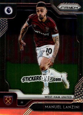 Sticker Manuel Lanzini - English Premier League 2019-2020. Prizm n. 10 - Panini