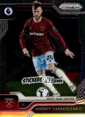 Sticker Andriy Yarmolenko - English Premier League 2019-2020. Prizm n. 13 - Panini