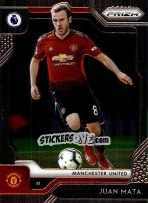 Cromo Juan Mata - English Premier League 2019-2020. Prizm - Panini