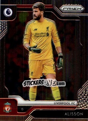 Sticker Alisson - English Premier League 2019-2020. Prizm n. 84 - Panini
