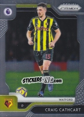 Sticker Craig Cathcart - English Premier League 2019-2020. Prizm n. 103 - Panini