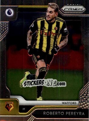 Sticker Roberto Pereyra - English Premier League 2019-2020. Prizm n. 111 - Panini