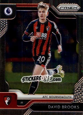 Sticker David Brooks - English Premier League 2019-2020. Prizm n. 141 - Panini