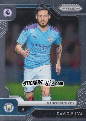 Sticker David Silva - English Premier League 2019-2020. Prizm - Panini