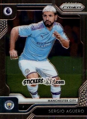 Sticker Sergio Aguero - English Premier League 2019-2020. Prizm n. 166 - Panini
