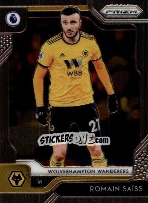Sticker Romain Saiss - English Premier League 2019-2020. Prizm n. 180 - Panini