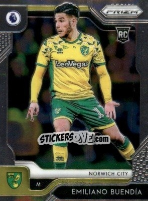 Sticker Emiliano Buendia - English Premier League 2019-2020. Prizm - Panini