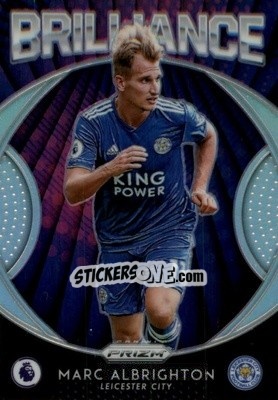 Sticker Marc Albrighton - English Premier League 2019-2020. Prizm n. b16 - Panini