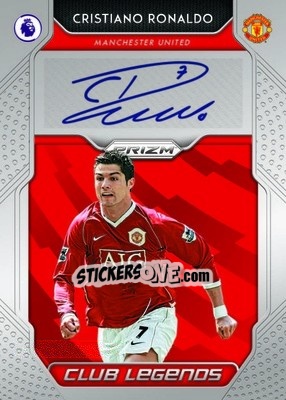 Sticker Cristiano Ronaldo - English Premier League 2019-2020. Prizm - Panini