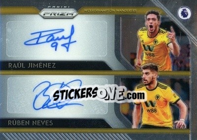 Sticker Raul Jimenez / ruben Neves - English Premier League 2019-2020. Prizm n. DS1 - Panini