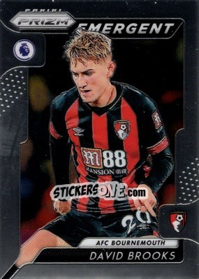 Sticker David Brooks - English Premier League 2019-2020. Prizm n. e17 - Panini
