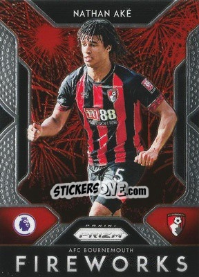 Figurina Nathan Ake - English Premier League 2019-2020. Prizm - Panini