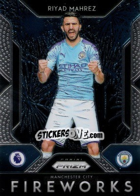 Cromo Riyad Mahrez - English Premier League 2019-2020. Prizm - Panini