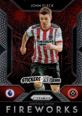 Sticker John Fleck - English Premier League 2019-2020. Prizm - Panini