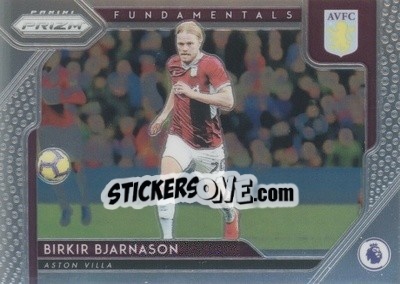 Sticker Birkir Bjarnason - English Premier League 2019-2020. Prizm n. fu18 - Panini