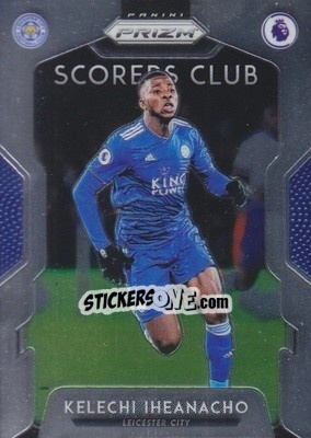 Cromo Kelechi Iheanacho - English Premier League 2019-2020. Prizm - Panini