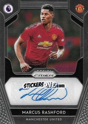 Sticker Marcus Rashford - English Premier League 2019-2020. Prizm n. s33 - Panini
