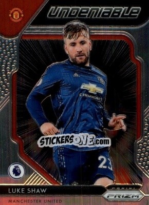 Sticker Luke Shaw - English Premier League 2019-2020. Prizm n. u10 - Panini