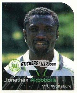 Sticker Jonathan Akpoborie - German Football Bundesliga 1999-2000 - Panini