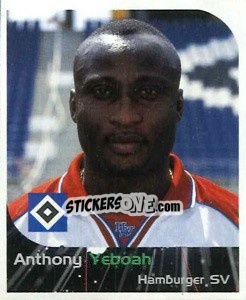 Cromo Anthony Yeboah - German Football Bundesliga 1999-2000 - Panini
