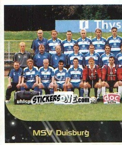 Sticker FC Schalke 04 Gelsenkirchen - Mannschaft (Puzzle) - German Football Bundesliga 1999-2000 - Panini